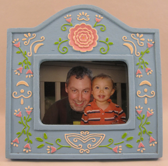 Mexican Ceramic Hand Painted Picture Frames